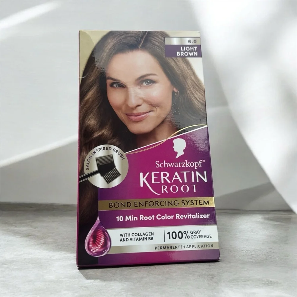 Schwarzkopf Keratin Root Light Brown Hair Color